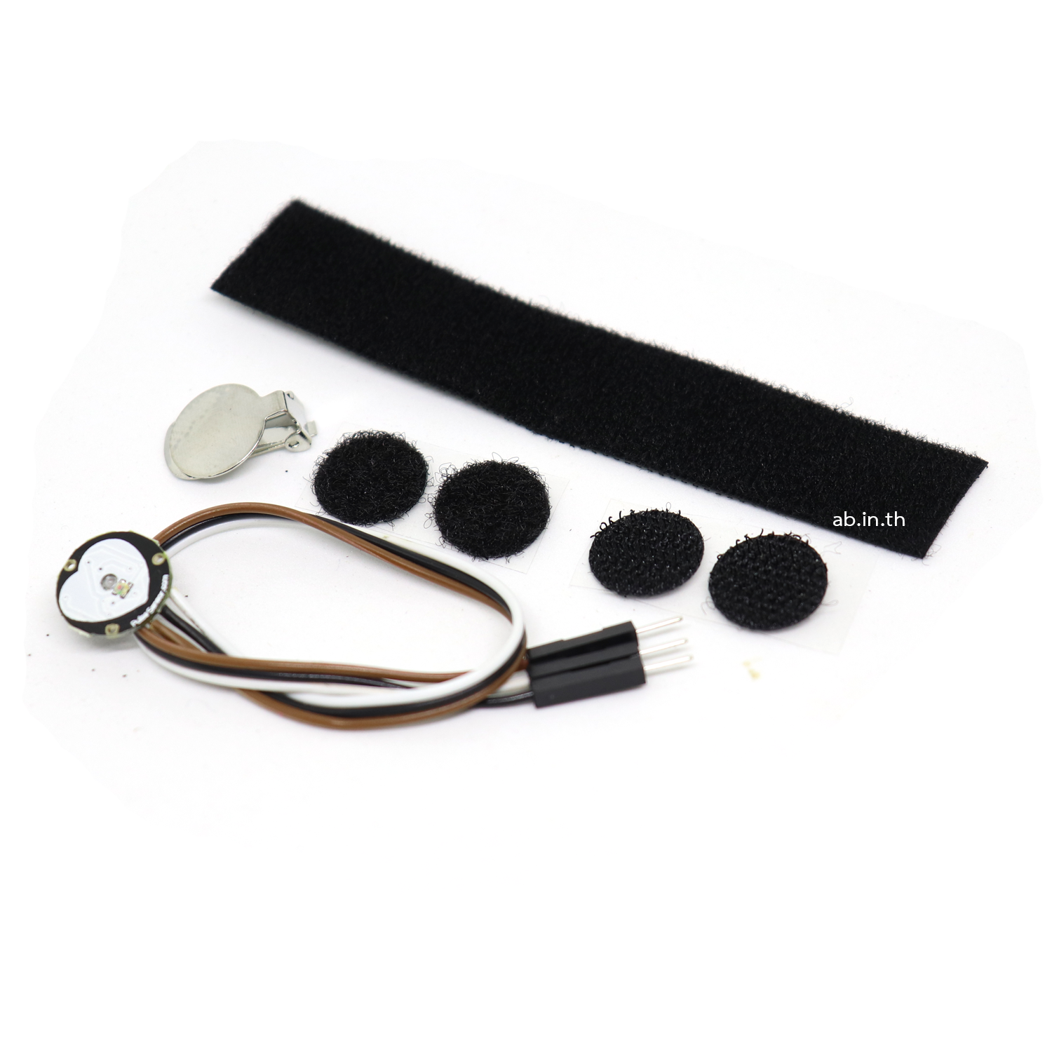 โมดูลวัดชีพจร หัวใจ (พร้อมอุปกรณ์เสริม) Pulsesensor pulse heart rate with official accessories