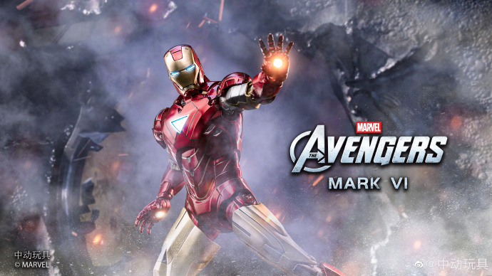 [ZHONGDONG] (ZD) 1/10 Iron Man MK VI Action Figure (เฉพาะตัวหุ่น)