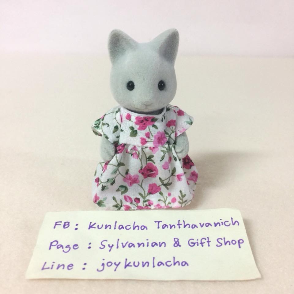 คุณแม่แมวสีเทา ซิลวาเนียน Grey Cat Mother : Sylvanian Families