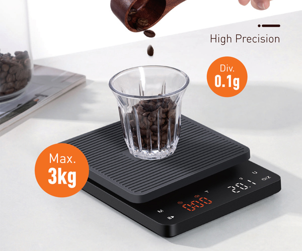 เครื่องชั่งตวงกาแฟดิจิตอล พิกัด 3kg ความละเอียด 0.1g ยี่ห้อ CAMRY รุ่น EK2912R