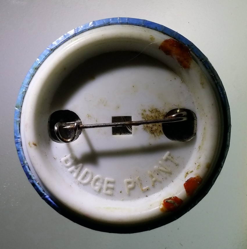 antig FB 330 เข็มกลัดฉากสีฟ้า พระอุปคุตเจ้า ที่ระลึกสมโภชครบ 7 ปี วัดบึงกระดาน จังหวัดพิษณุโลก