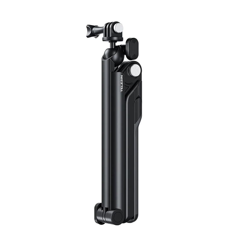 Telesin 3 Way 2.0 Multifunctional Foldable Tripod Selfie Stick Mount for GoPro / Insta360 / DJI / SJCAM / Xiaomi / Actio