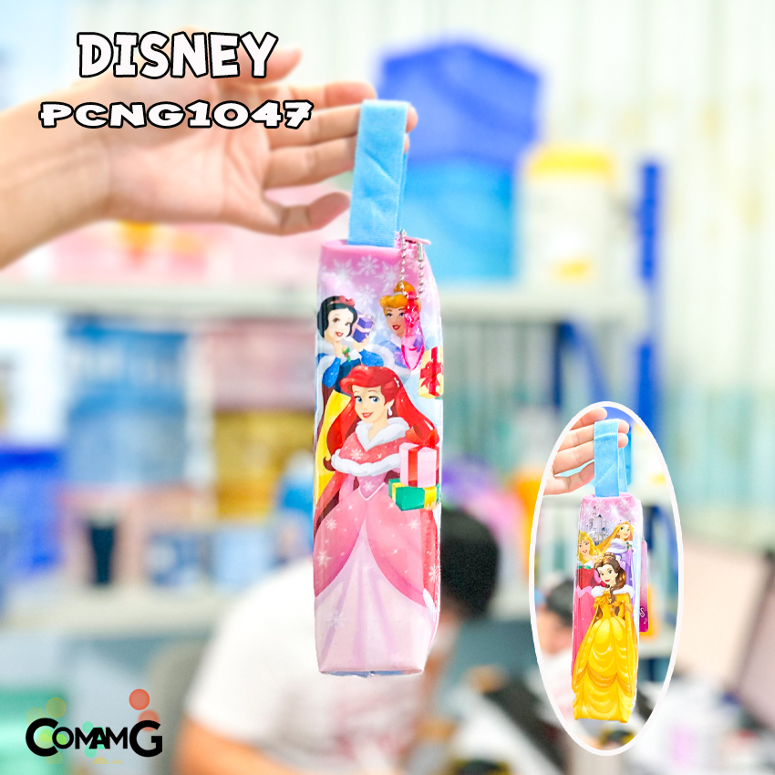 กระเป๋าดินสอ ทรงกระบอกเหลี่ยม กระเป๋าผ้า กระเป๋าใส่ดินสอ ลายการ์ตูนลิขสิทธิ์แท้