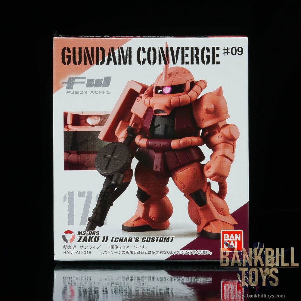 กันดั้ม Bandai Candy Toy FW Gundam Converge #09 No.171 MS-06S Char's Zaku II