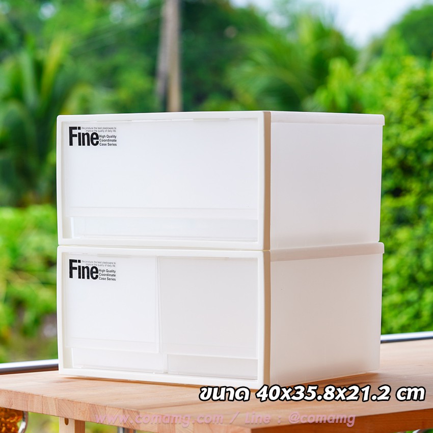 🗄 กล่องลิ้นชัก 🗄 Keyway สามารถซ้อนกันได้ แบบ 2 ช่อง Keyway CK-72 สำหรับเก็บของ จัดระเบียบ