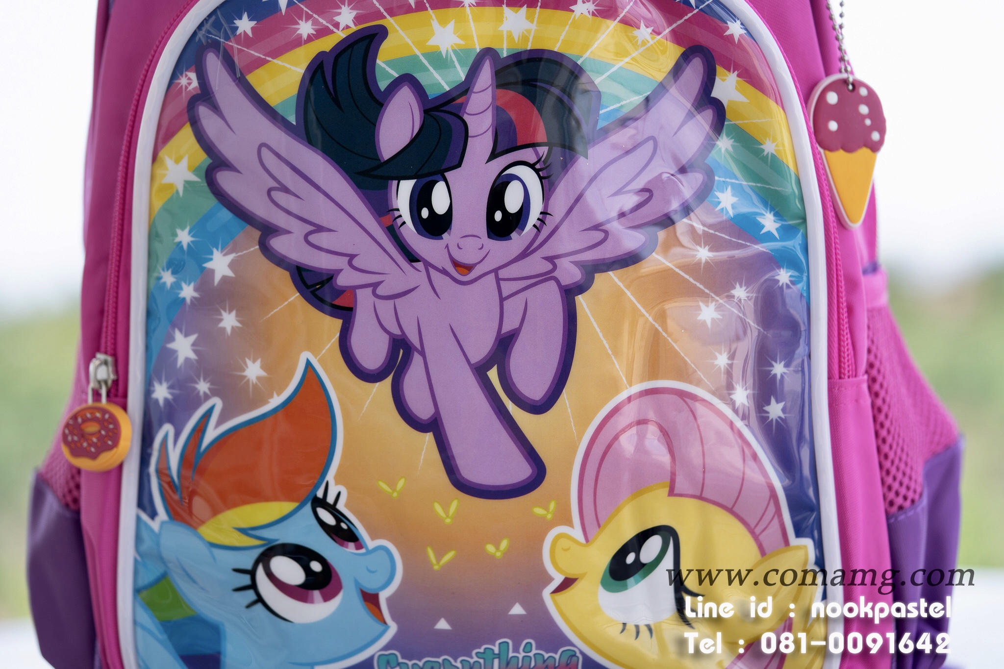 กระเป๋าเป้เด็กโพนี่ (my little pony everything sweeter) มีไฟ ลิขสิทธิ์แท้ 14นิ้ว