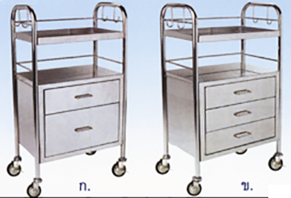 รถฉุกเฉิน 2ลิ้นชัก 3ลิ้นชัก Emergency Cart #565