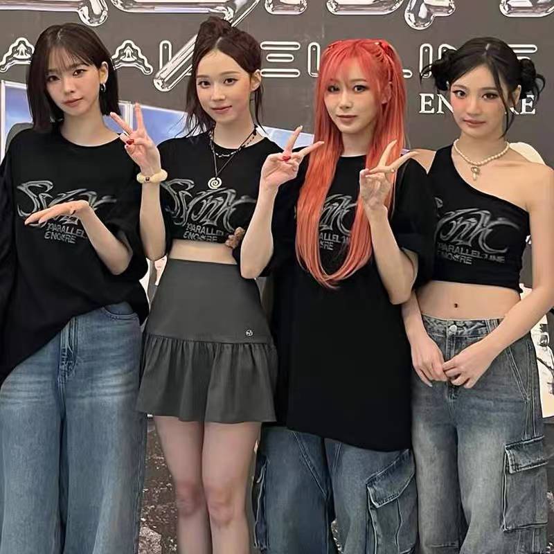 เสื้อยืด aespa : 2025 aespa LIVE TOUR - SYNK : PARALLEL LINE