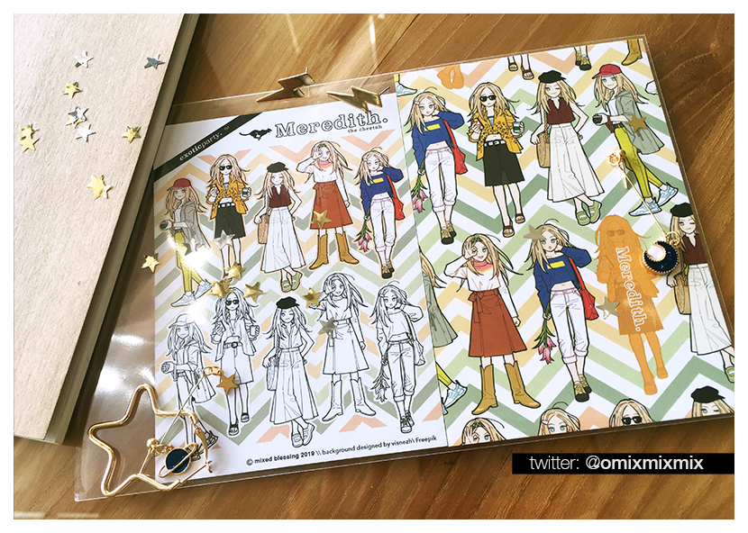 Sticker&Postcard set: