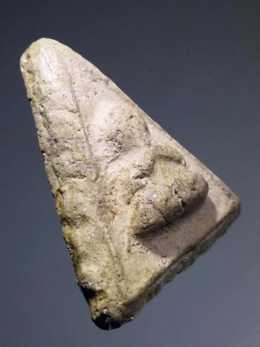 รหัสสินค้า พระไม่ทราบที่ 278 พระปิดตาเนื้อผง พิมพ์สามเหลี่ยม ไม่ทราบที่ พระรายการนี้ให้เช่าบูชาแล้ว