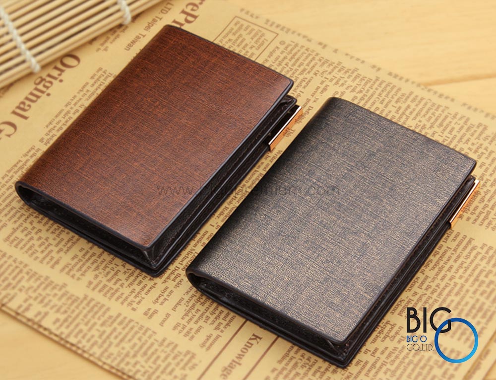 กระเป๋าหนังใส่นามบัตร (Leather Business Card Holder)