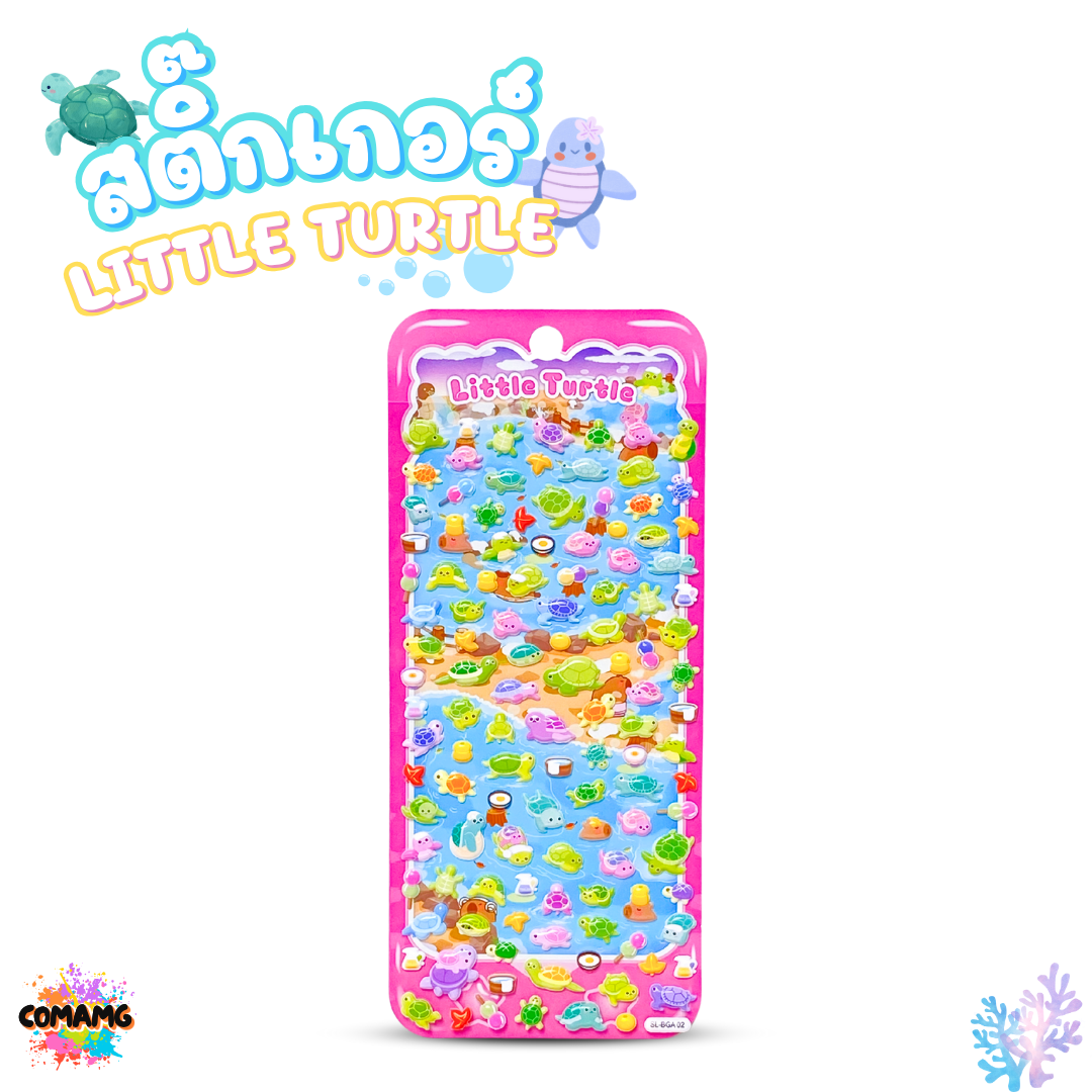 สติกเกอร์ตกแต่ง สติ๊กเกอร์จิ๋ว แบบนูนน่ารักๆ สำหรับตกแต่ง แพ็คละ 4แผ่น พร้อมส่ง