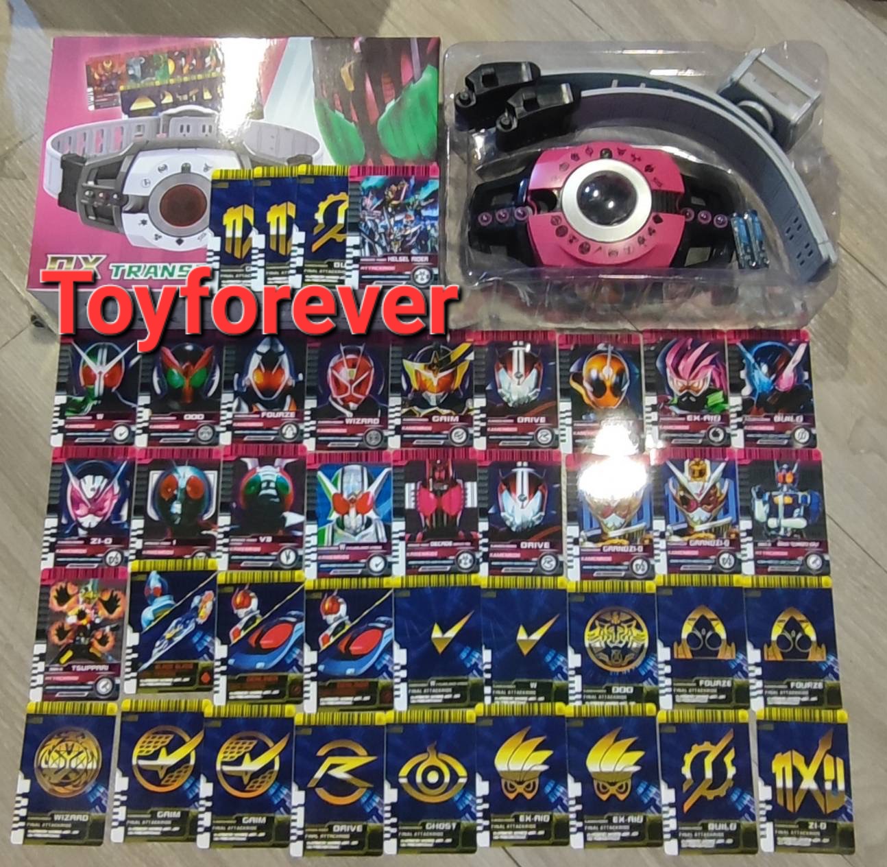 Dx Decade driver Ver.Custom Bootleg เข็มขัดดีเคท แถมการ์ด40ใบ อ่านได้ทุกใบ