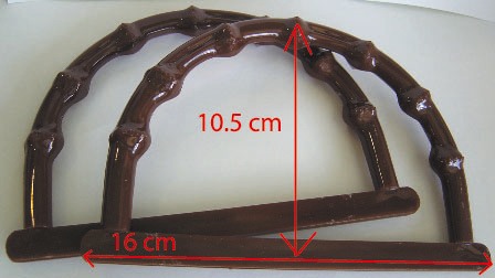 หูกระเป๋าพลาสติค ลายไม้ไผ่ Plastic Bag Handle Bamboo Style