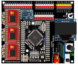 Lotus Mega Bot (พร้อมบอร์ดและโมดูล Mega Pro Mini+OLED+ Motor Driver)
