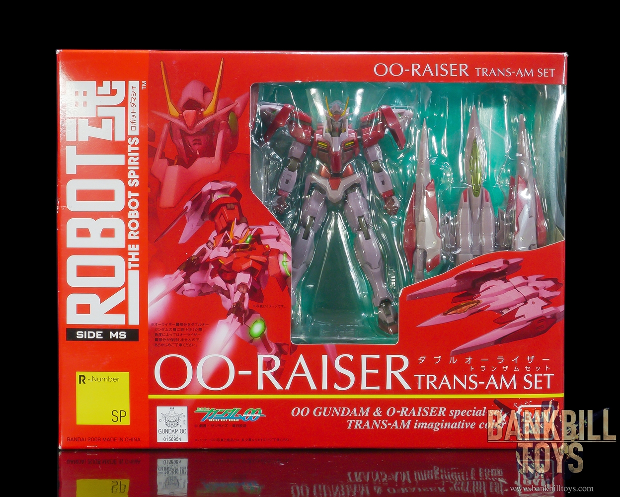 กันดั้ม Bandai The Robot Spirits <SIDE MS> R-SP GN-0000+GNR-010 00 Raiser Trans-Am Set