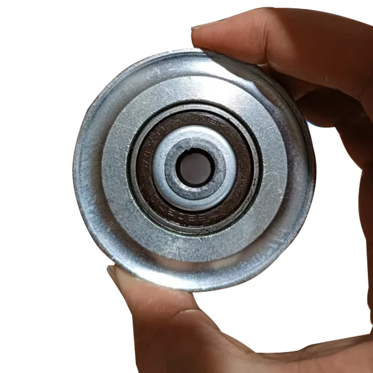 จิงโจ้ ล้อประตูเลื่อน ร่องกลม (เหล็กเหนียว) 3"x1" ตราจิงโจ้