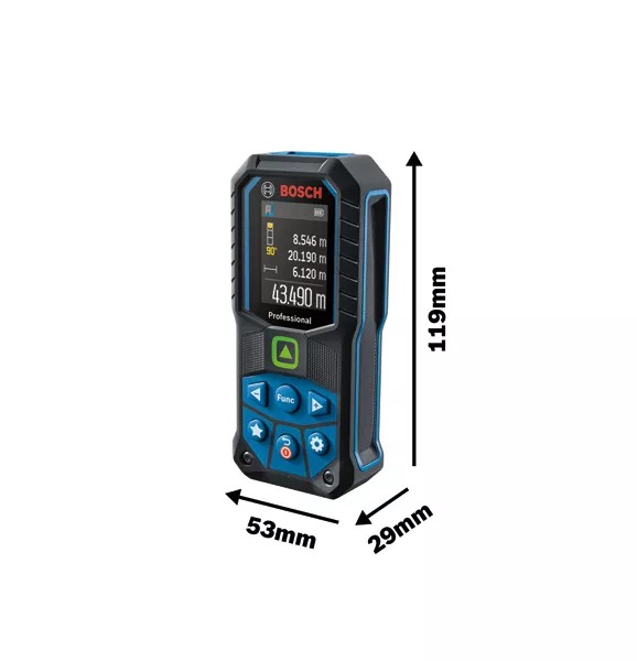 BOSCH เครื่องวัดระยะเลเซอร์ 50เมตร แสงสีเขียว GLM 50-23 G [0601072VK0]
