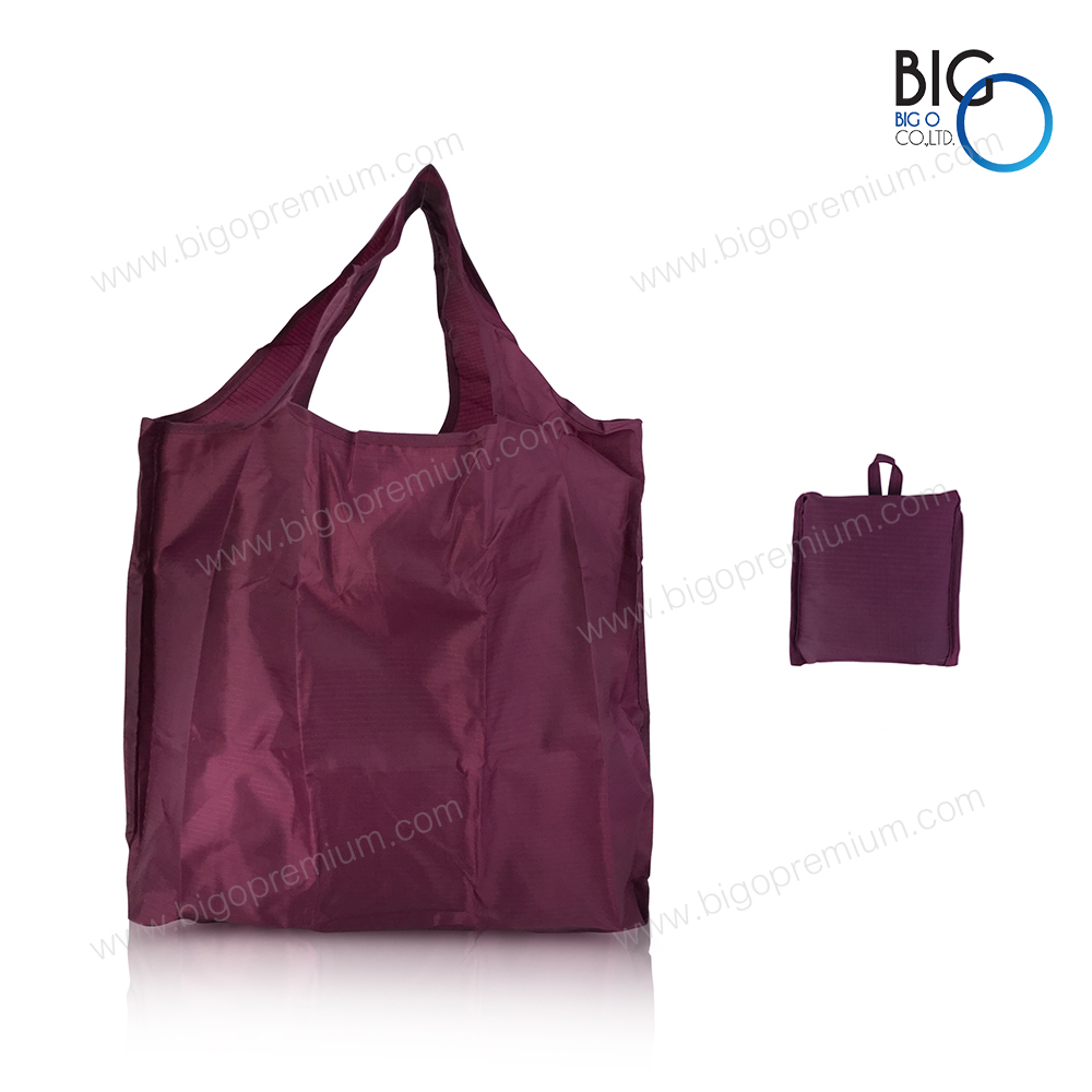 กระเป๋าผ้าร่มพับได้ สีพื้น