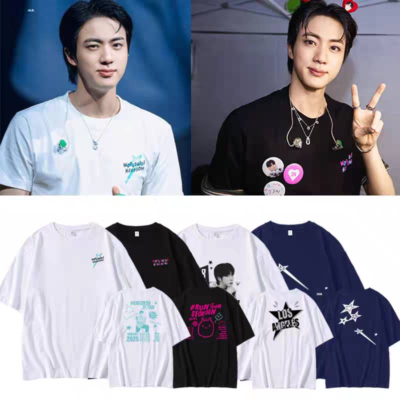 เสื้อยืด BTS JIN : 2025 #RUNSEOKJIN_EP.TOUR North American