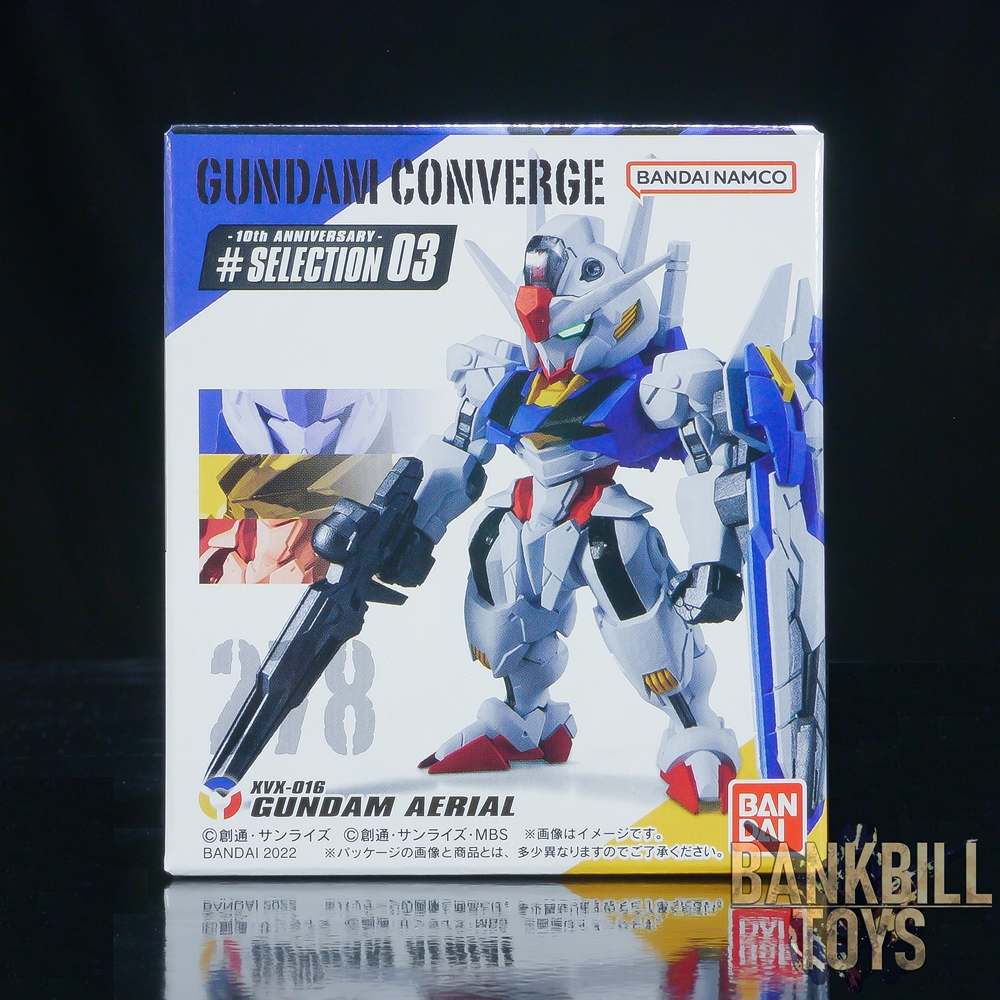 กันดั้ม Bandai Candy Toy FW Gundam Converge 10th Anniversary #Selection 03 No.278 XVX-016 Gundam Aerial