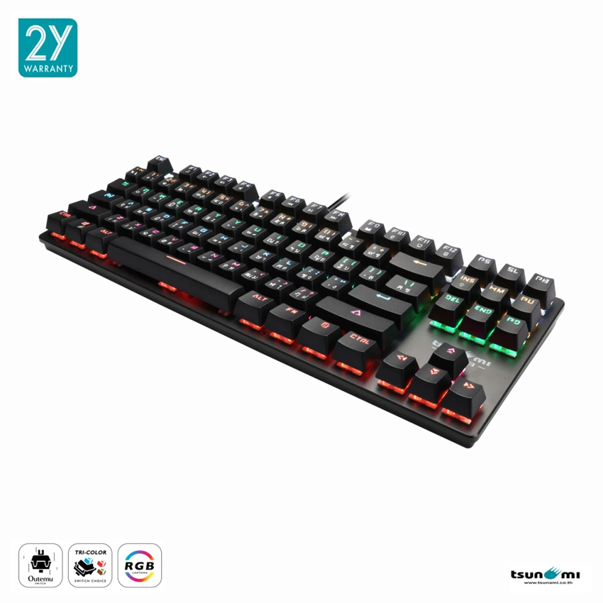 คีย์บอร์ดGaming แมคคานิคอล Tsunami MK-03 แบบTKL 87Key