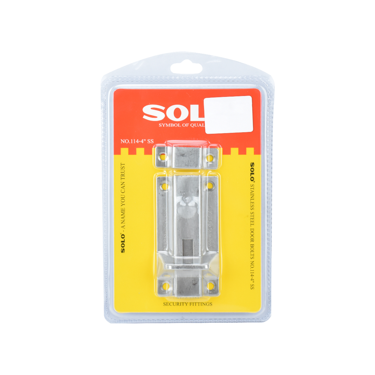 SOLO กลอนประตูสแตนเลสโซโล #114-4" SS