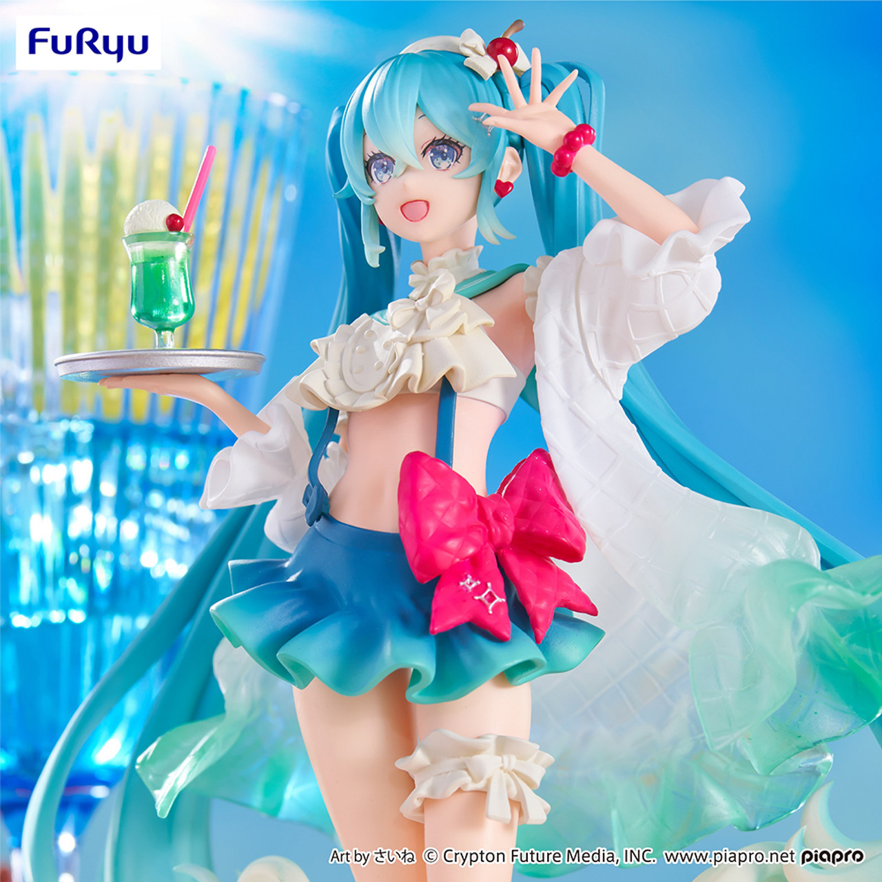 (Preorder ถึงวันที่ 25/5/2023) เปิดรับPreorder มีค่ามัดจำ 150บาท FuRyu Hatsune Miku Melon Soda Float Hatsune Miku SweetSweet Series Exceed Creative Prize Figure