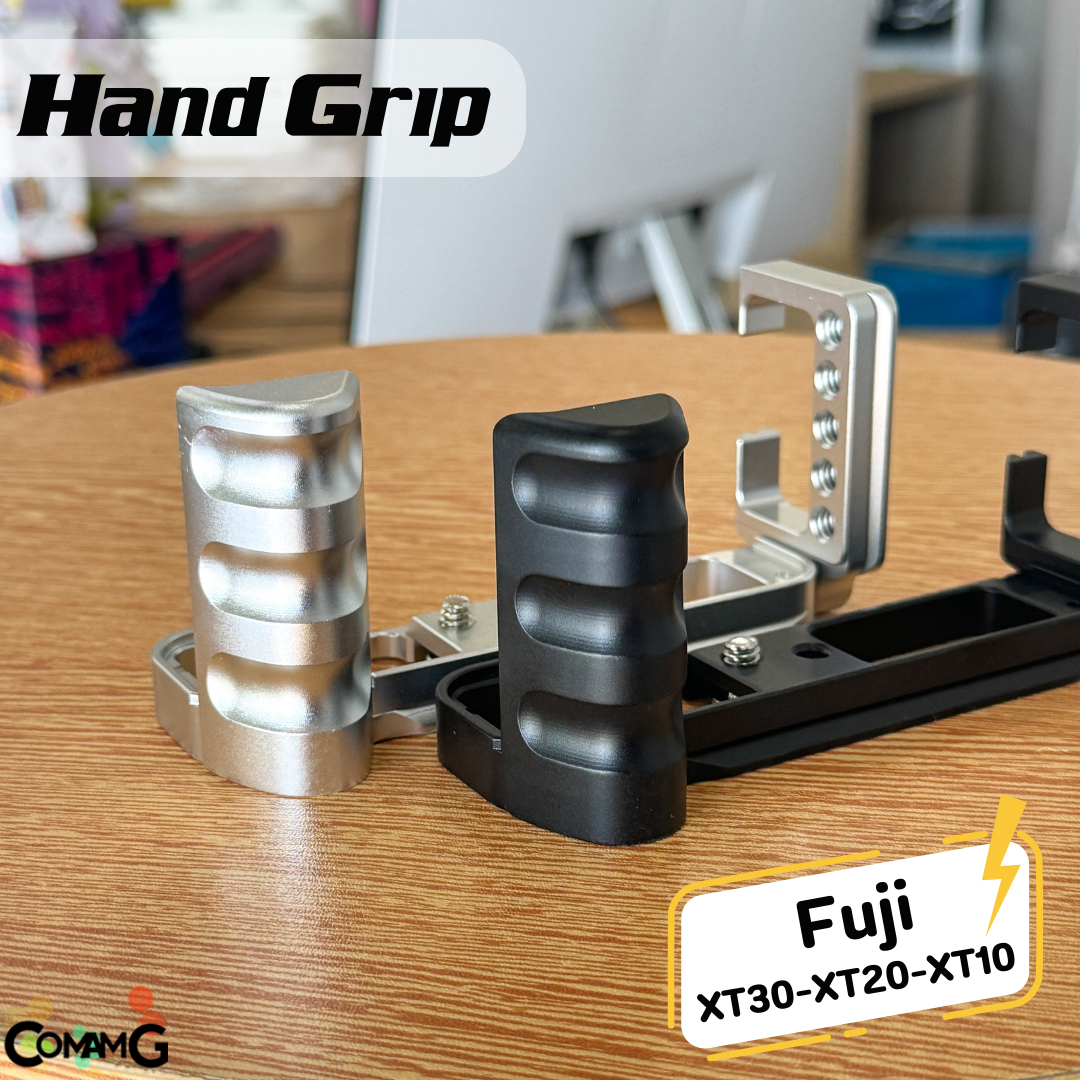 Hand Grip L-Plate สำหรับ Fuji XT30 XT20 XT10 แบบ3ร่องนิ้ว Camera Grip เพิ่มความกระชับในการจับถือ