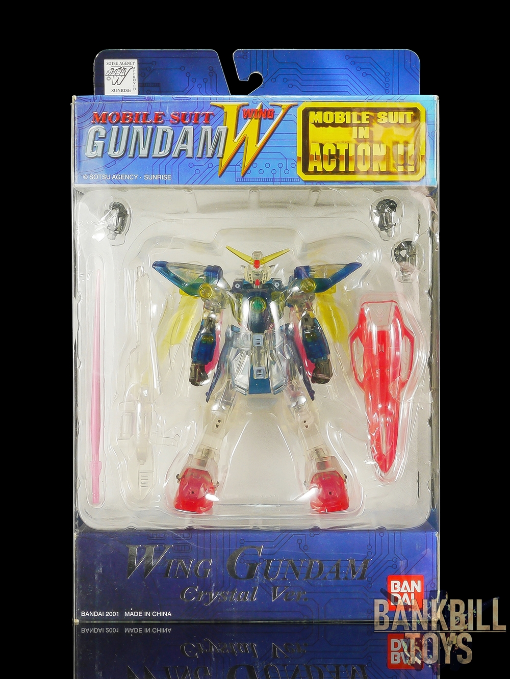 กันดั้ม Bandai Hong Kong Prize Draw 2002 Limited MSIA MIA Mobile Suit in Action !! XXXG-01W Wing Gundam [Colored Crystal Ver.]