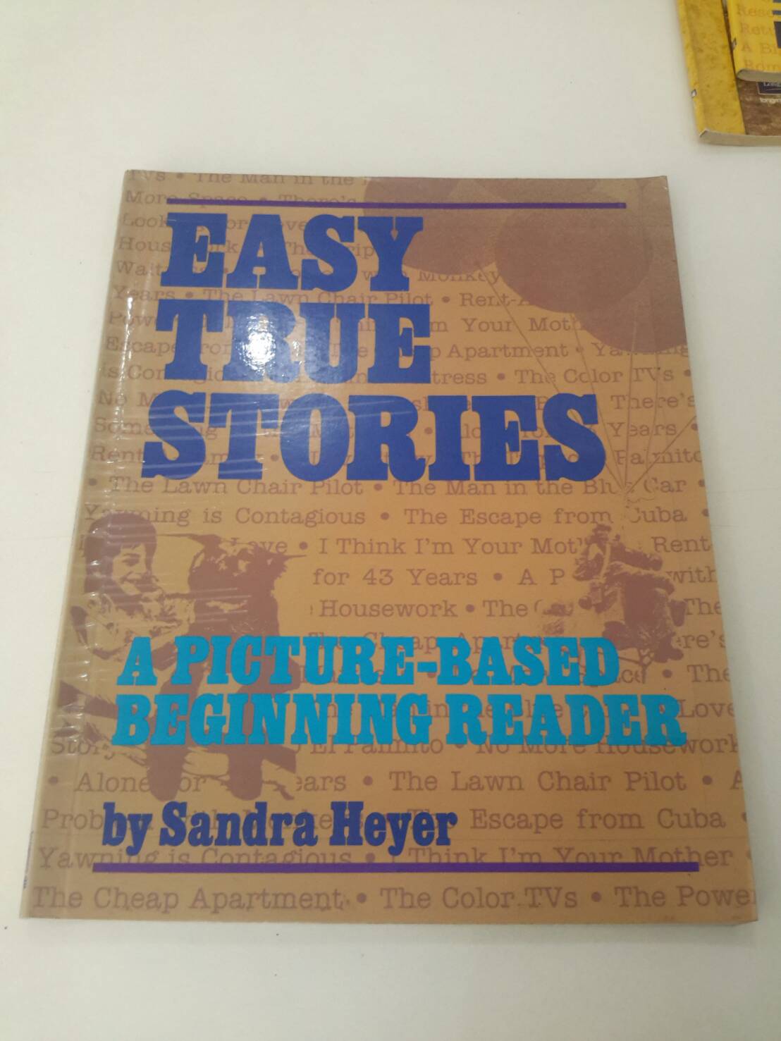 Easy True Stories. (A PICTURE-BASED BEGINNING READER) by Sandra Heyer with answey key