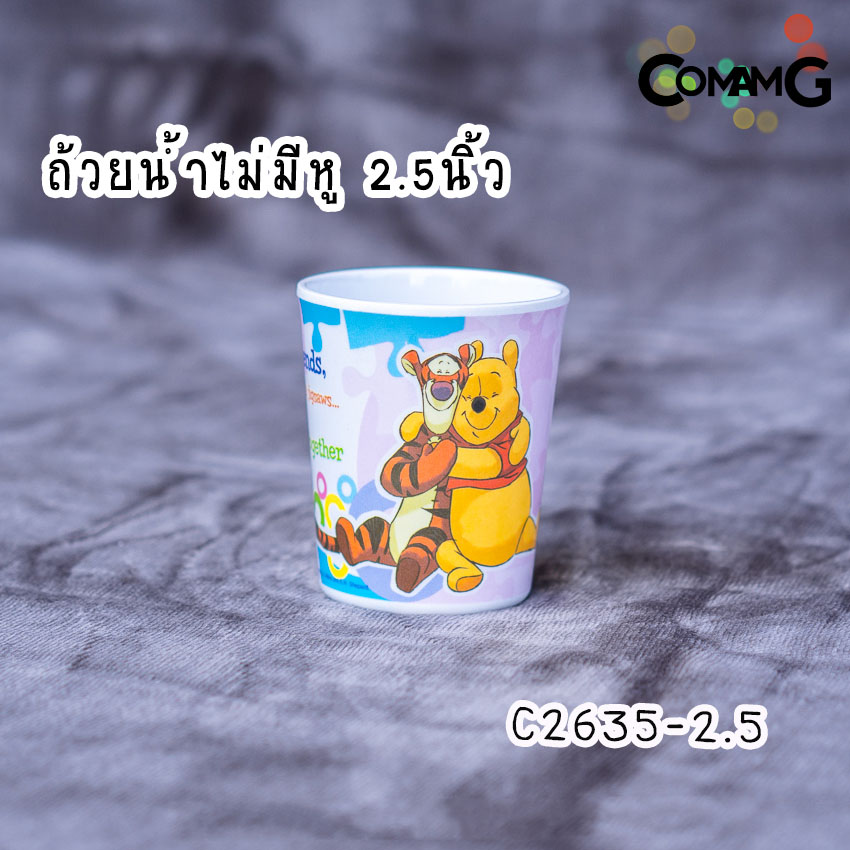 pooh jigsaws ช้อนส้อมเด็ก จาน ชาม แก้วน้ำเมลามีน ชุดเซ็ตอุปกรณ์ทานอาหารสำหรับเด็กลายหมีพูห์ จิ๊กซอว์ ลิขสิทธิ์แท้ ฟลาวเวอร์แวร์(Flower ware)