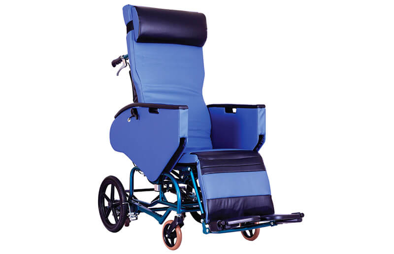 รถเข็นปรับเอนนอน แบรนด์ญี่ปุ่น Matsunaga Wheelchair (車いす) รุ่น FR31TR ขนาดมาตรฐาน เปิดประสบการณ์นอนที่สบายที่สุด + แถมฟรี สายรัดกันตก (รุ่นยอดนิยม)