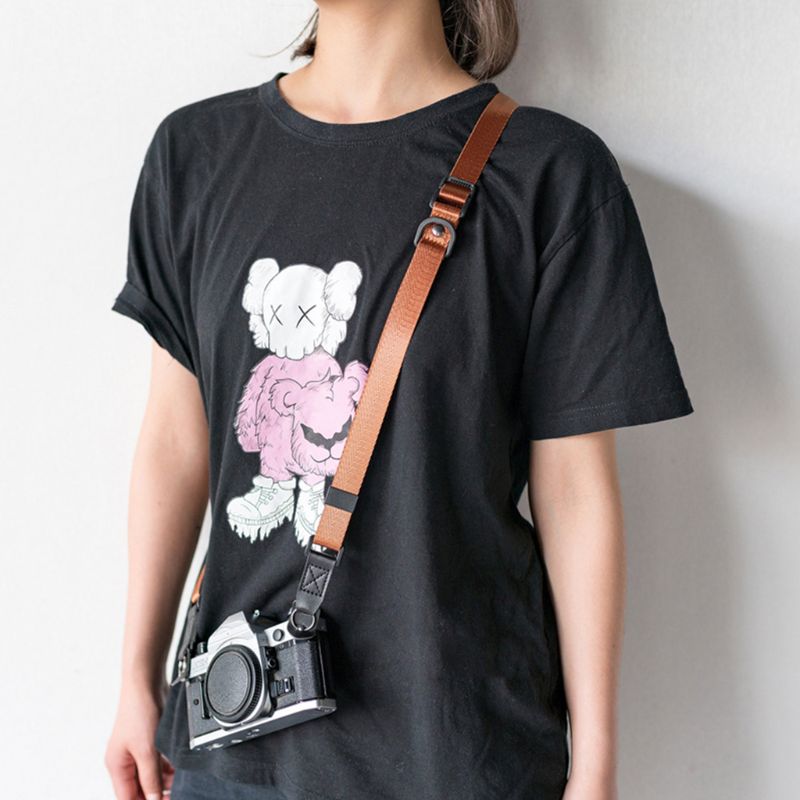 สายคล้องกล้อง สะพายไหล่ Easy Slide ปรับสายได้ แบบเชือกร้อย ขนาดใหญ่ 2.5CM