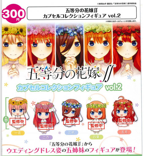 <Preorderถึง 4/8/2021>เปิดรับPreorder มีค่ามัดจำ 100บาท 4582520218203 The Quintessential Quintuplets Capsule Collection Swing Figure Vol 2 (Set of 5)