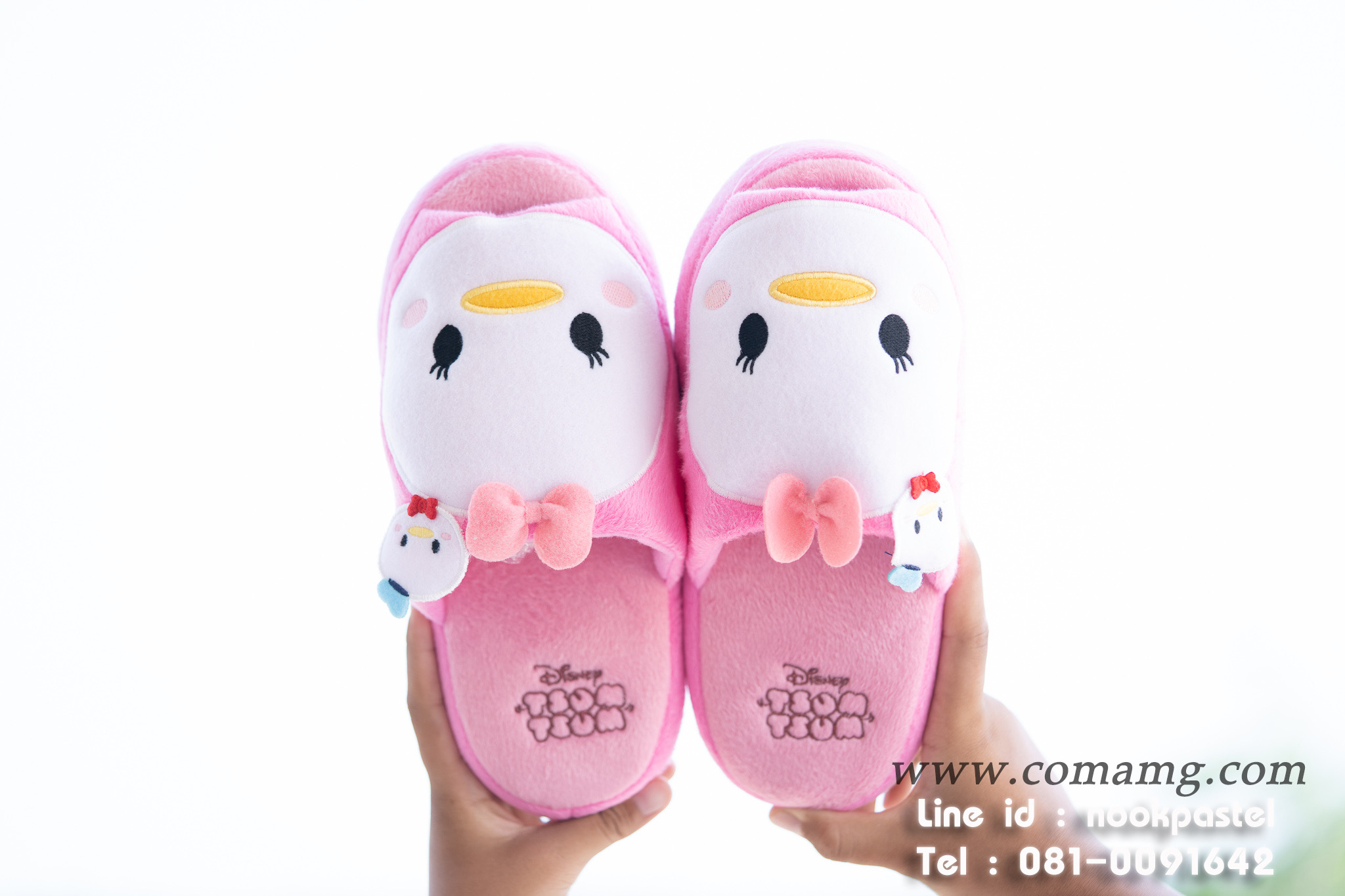 รองเท้าใส่ในบ้านดิสนี่ย์ (Disney tsum tsum) รุ่นพื้นหนา ลิขสิทธิ์แท้