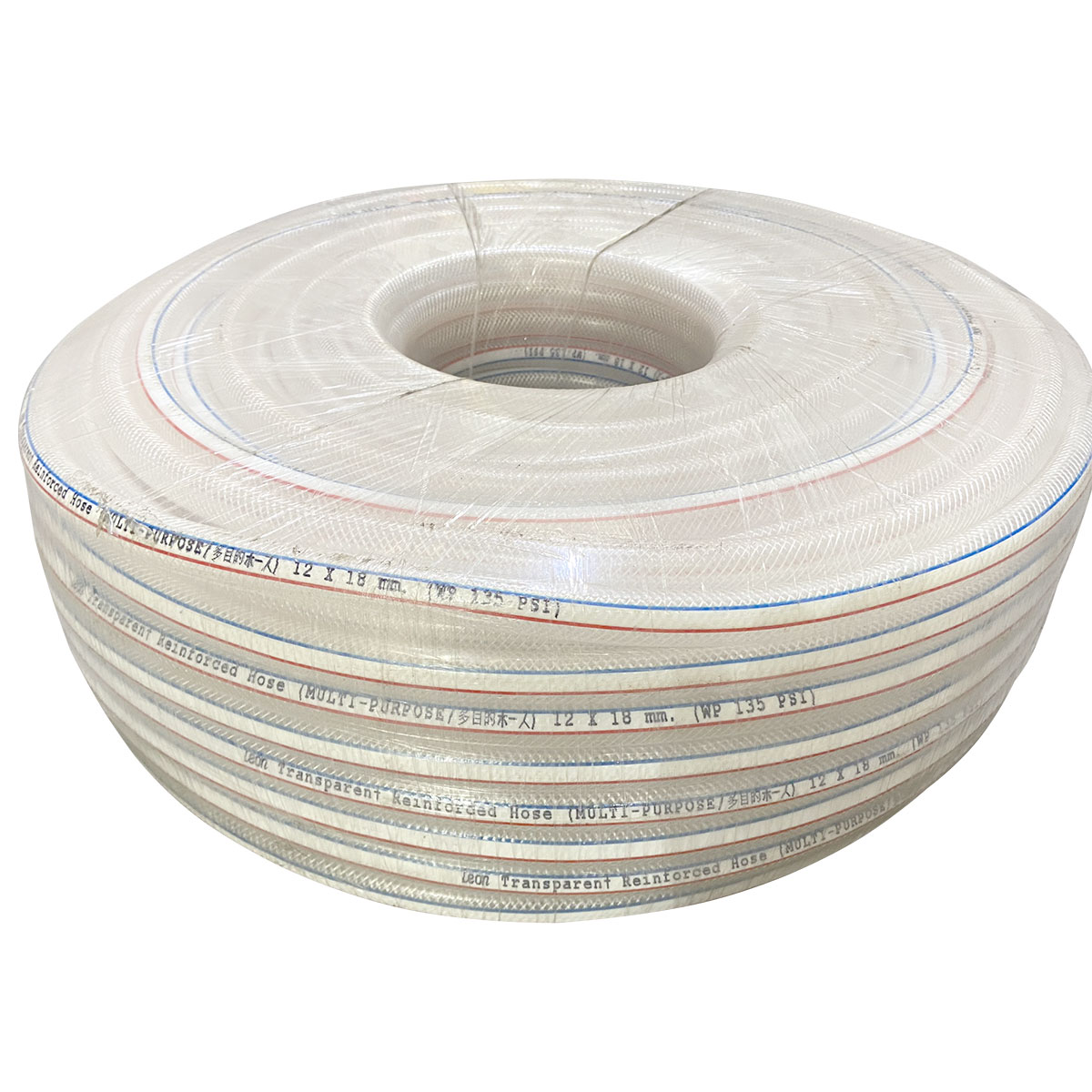 TAKARA สายพีวีซีมีเชือก LEON MULTI-PURPOSE 12x18MMx100m CGSL04