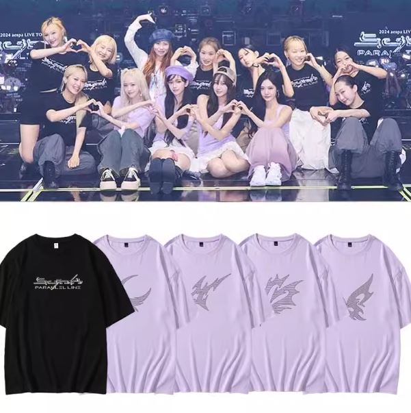 เสื้อยืด AESPA : LIVE TOUR - SYNK : Parrallel Line