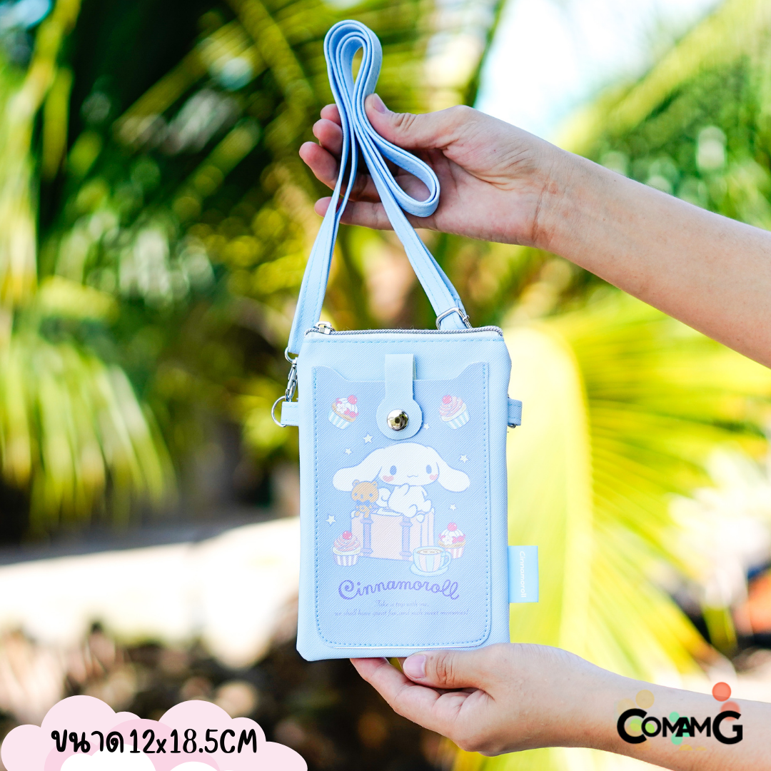 กระเป๋าสะพายซานริโอ้ กระเป๋าใส่โทรศัพท์ มีหลายลายให้เลือก พร้อมส่ง