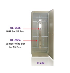 UL-6559 FLOOR Cabinet for Set of 9x55 pos. BMF, (4 door) CAPACITY 4000-4950 Pairs 190x238x40