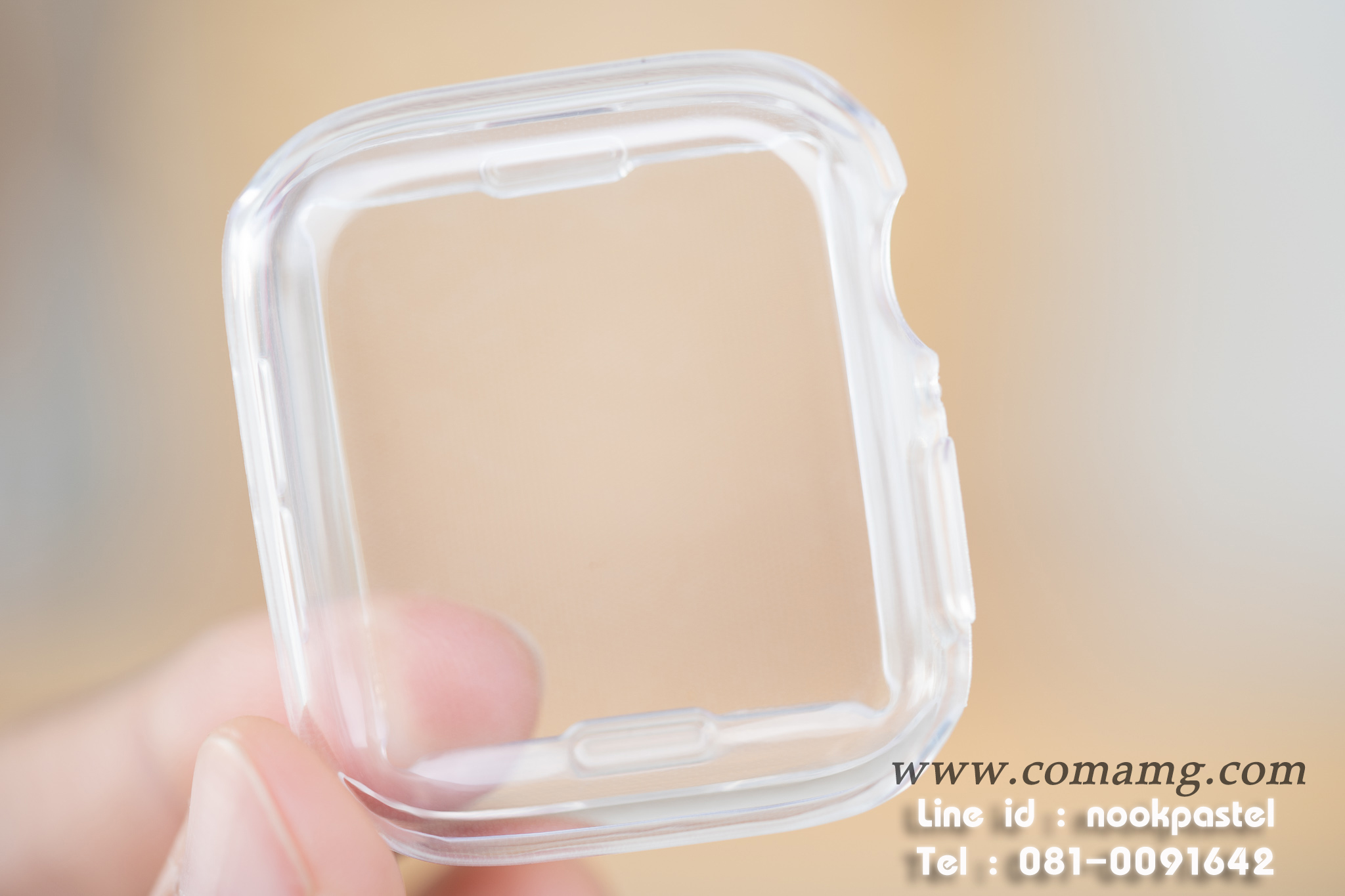 เคสซีลีโคนปิดหน้า Apple watch แบบซีลีโคนใสนิ่ม