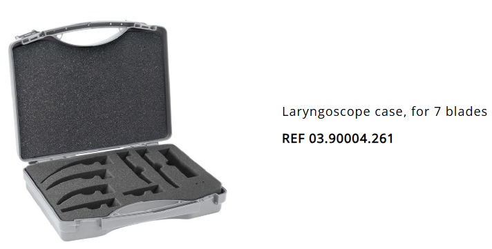03.90004.261 Laryngoscope Case For 7 Blade(Mc.2,3,4,5,M.1,2,3)