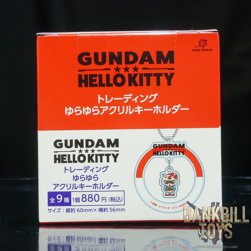 กันดั้ม คิตตี้ Arma Bianca Gundam & Hello Kitty Trading YuraYura Acrylic Keychain Box [9 Packs]