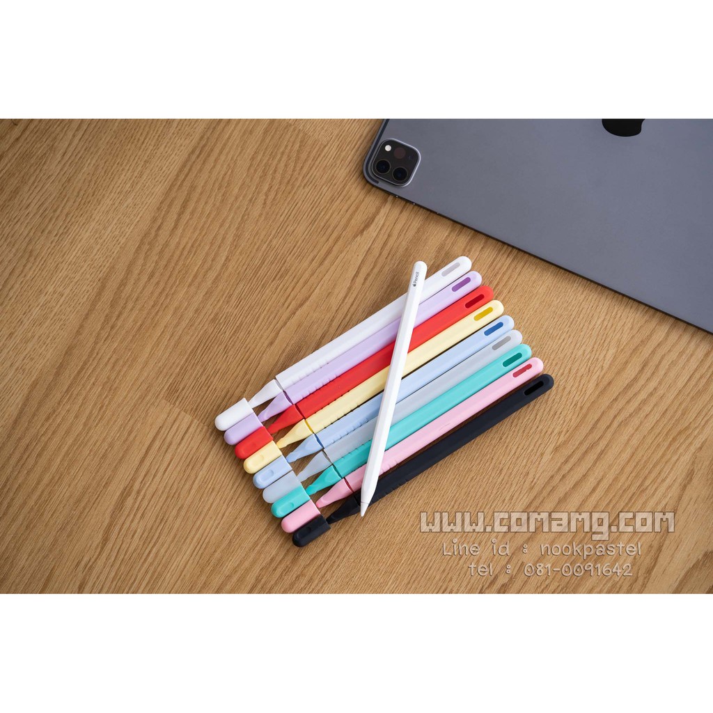 เคสปากกาซิลีโคนสำหรับ Apple Pencil รุ่น1 / รุ่น2 ปลอกปากกาซิลิโคน เคสปากกา
