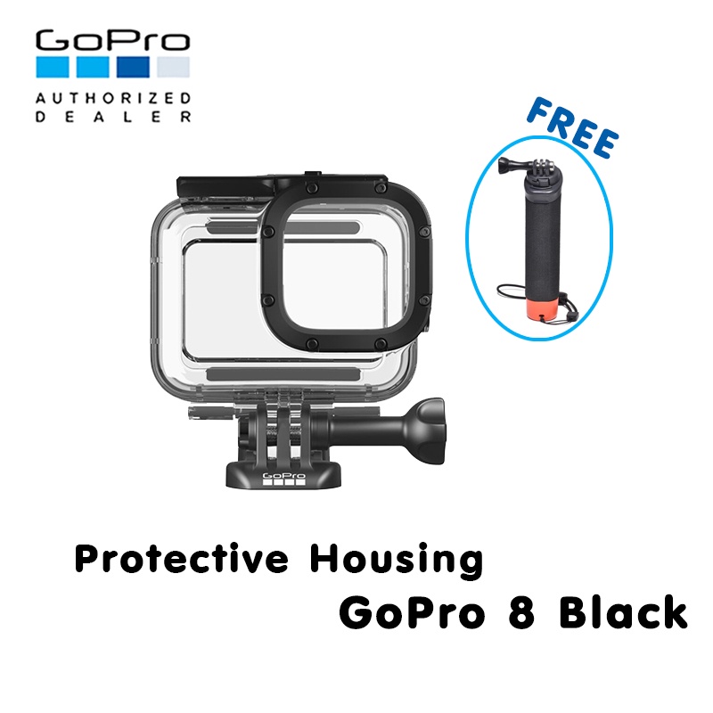 GoPro 8 Protective Housing Waterproof Case เคสกันน้ำแท้ กันน้ำลึก 60 เมตร ของโกโปรแท้ ฟรี ไม้ลอยน้ำ