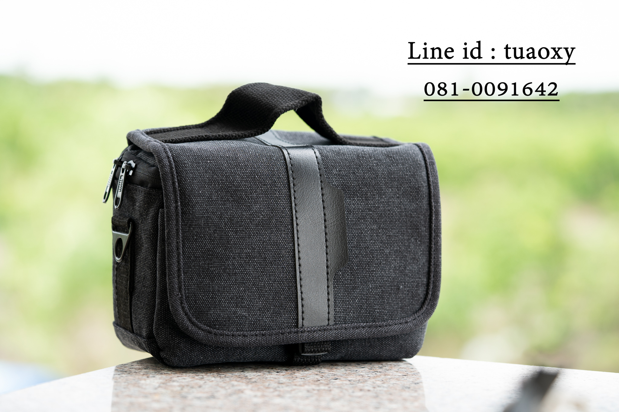 กระเป๋ากล้อง mirrorless/ DSLR สะพายไหล่ ผ้าแคนวาส