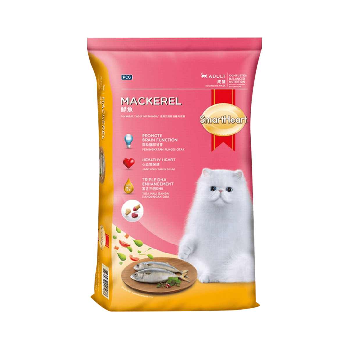 Smart Heart Cat สมาร์ท ฮาร์ท อาหารแมว อาหารเม็ด ขนาด 7 Kg