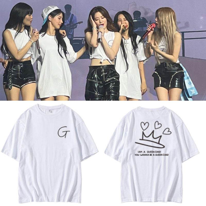 เสื้อยืด (G)I-DLE : คอนเสิร์ต WORLD TOUR [I am FREE-TY]