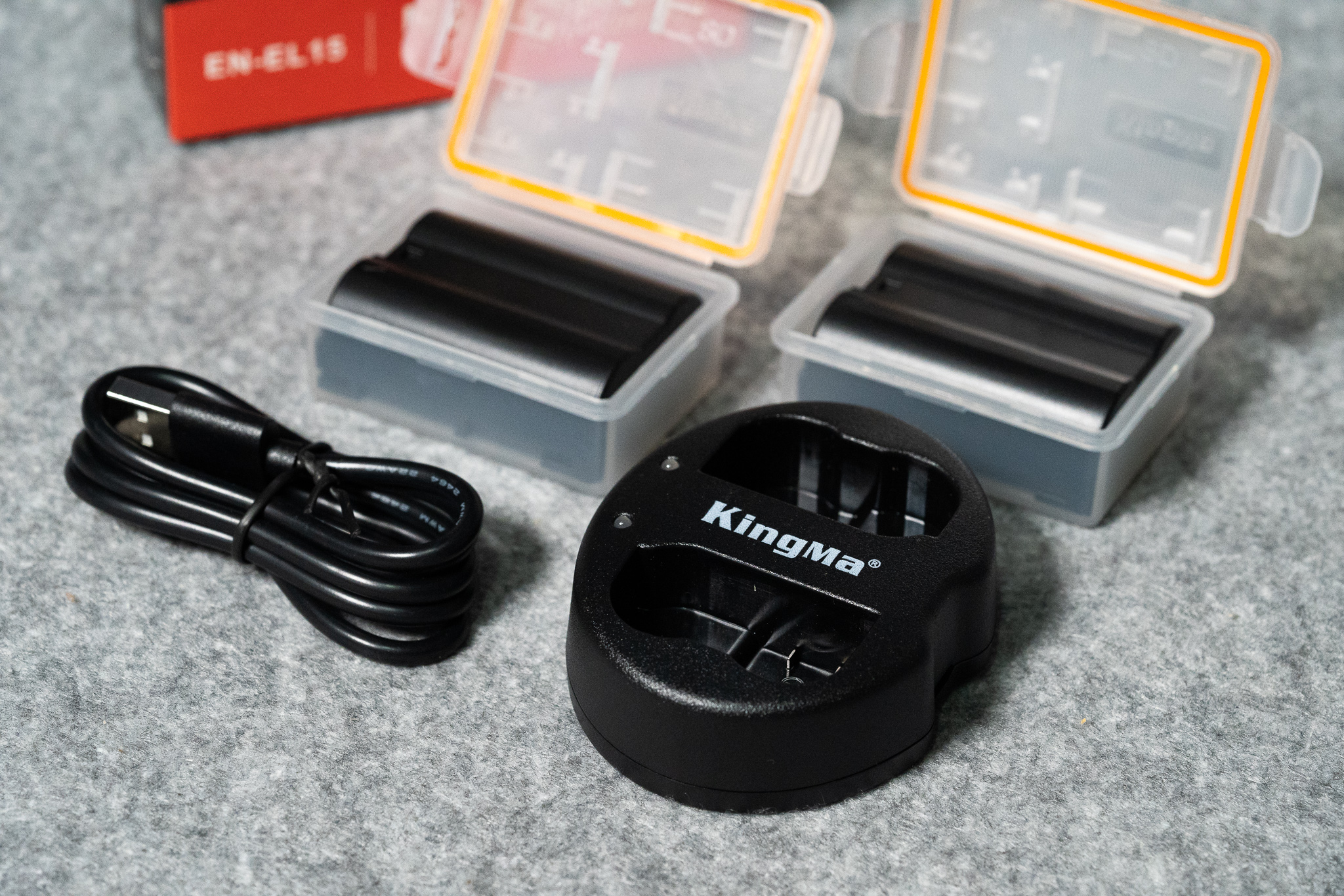 KingMa ชุดแบตเตอรี่+แท่นชาร์จ Nikon EN-EL15 สำหรับกล้องNikon