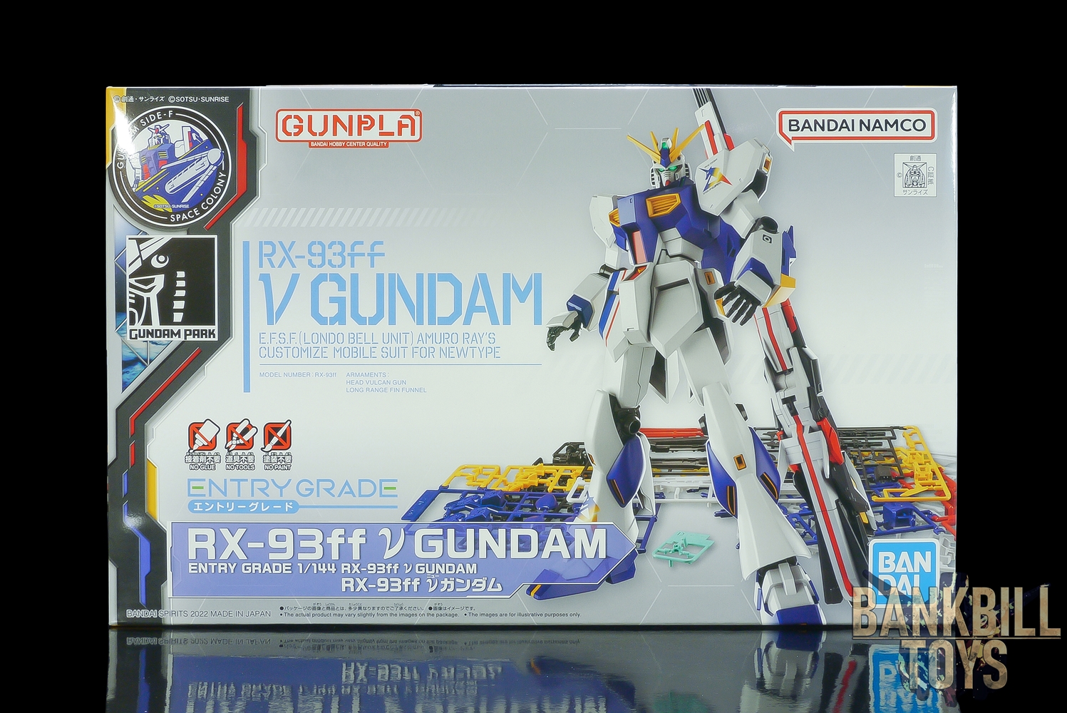 กันดั้ม Bandai Spirits Gunpla Gundam Side-F Fukuoka & Premium Bandai Hobby Online Shop Limited Entry Grade EG 1/144 RX-93ff Nu Gundam